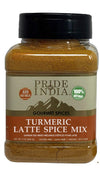 Pride Of India Turmeric Latte Spice Mix - Gluten-Free Tea Blend - 7 oz Sifter Bottle