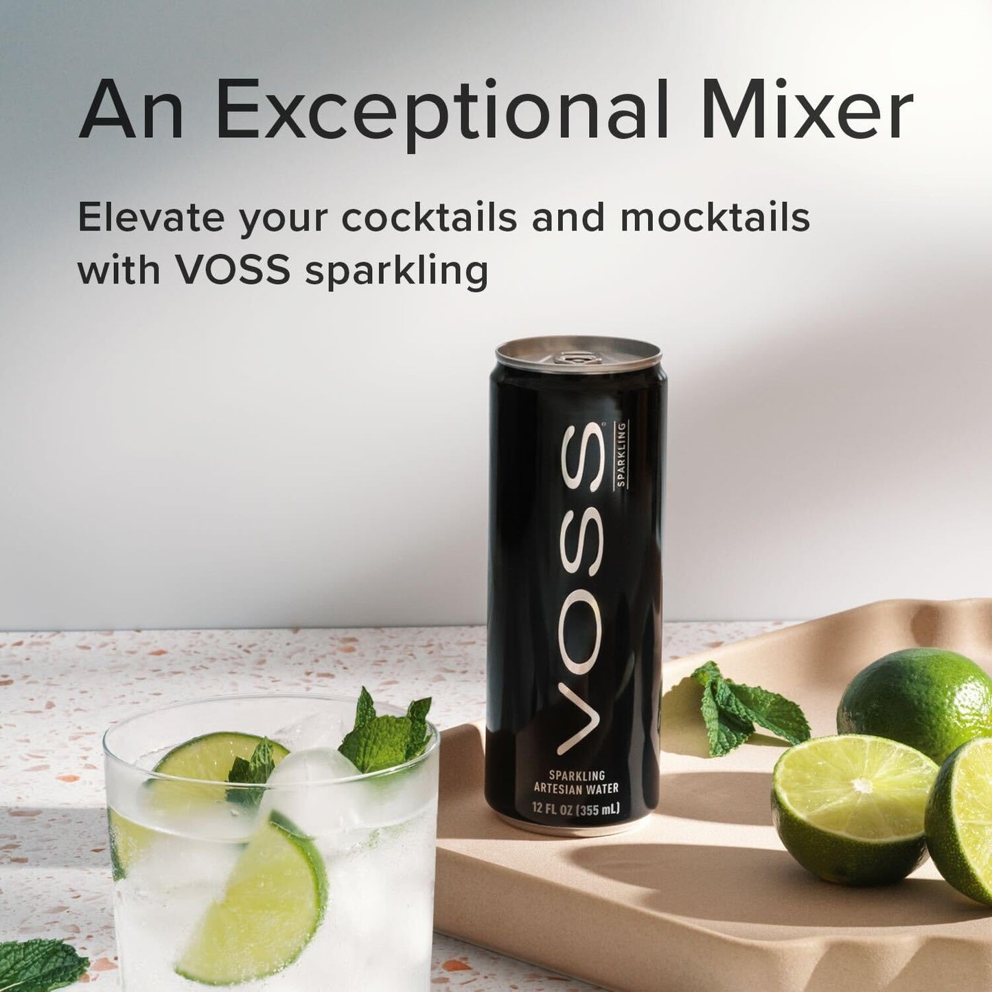 VOSS Artesian Sparkling Water Cans - 3 Pack of 8 - 24 Slim Cans - Pure Carbonated Water Refreshment - Perfect for Celebrations  Home  Office  On-the-Go Hydration