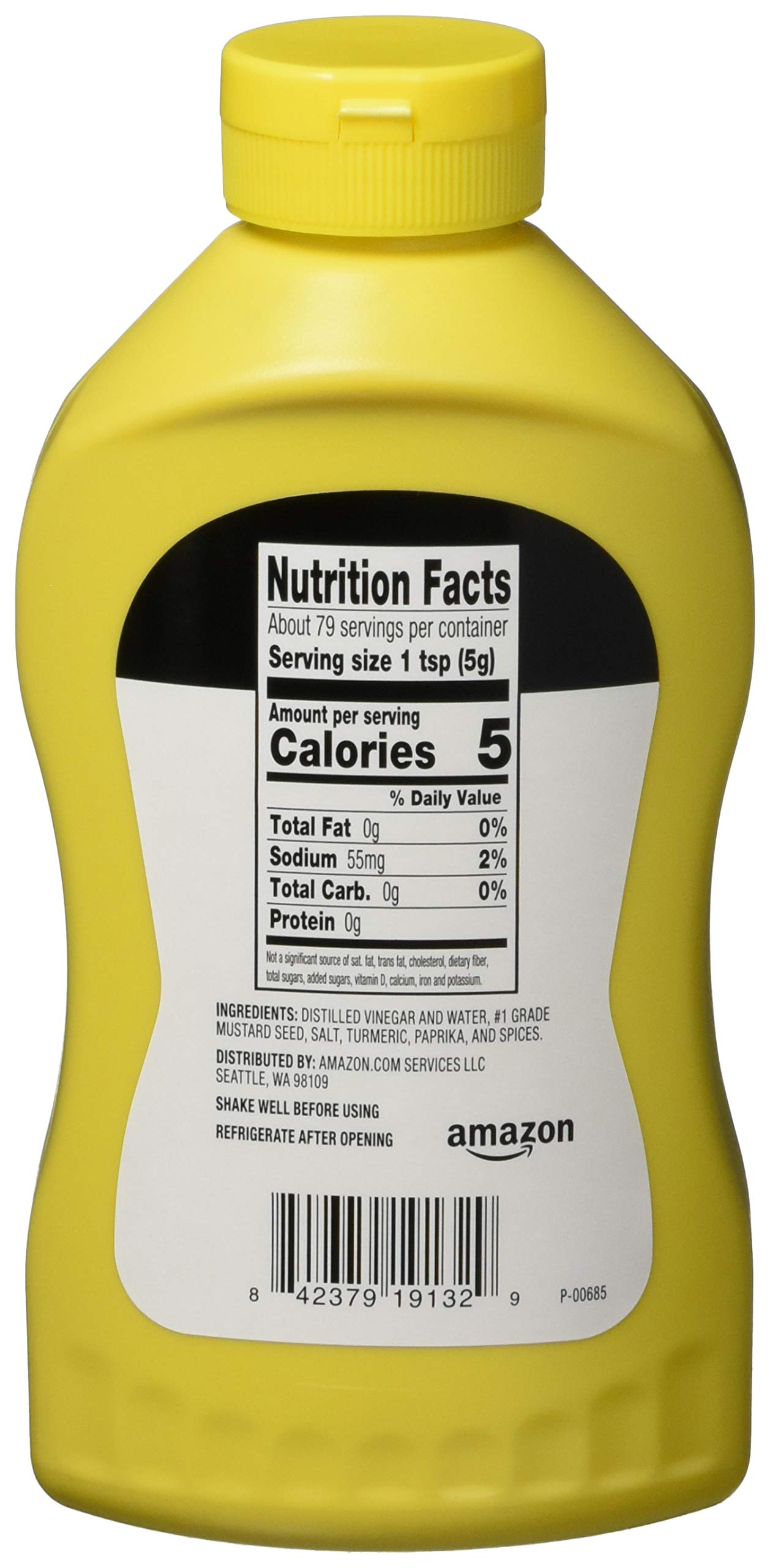 Happy Belly Yellow Mustard, Kosher, 14 Ounce, Pack of 1