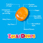 Zolli Drops Fruit Vegan 3oz - Delectable Assorted Fruit Flavors, Dental-Friendly with Xylitol and Vegan Treats for Guilt-Free Sn