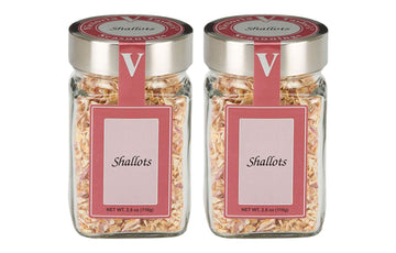 Shallots- Ready To Use 2.5 Oz. Jar (Pack Of 2) Dried Shallots For Salads, Dips, Soups Or Any Recipe That Calls For Fresh Onions