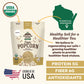Doudlah Farms Organic White Popcorn Kernels - Gluten-Free, Non-GMO, 25lb Bulk