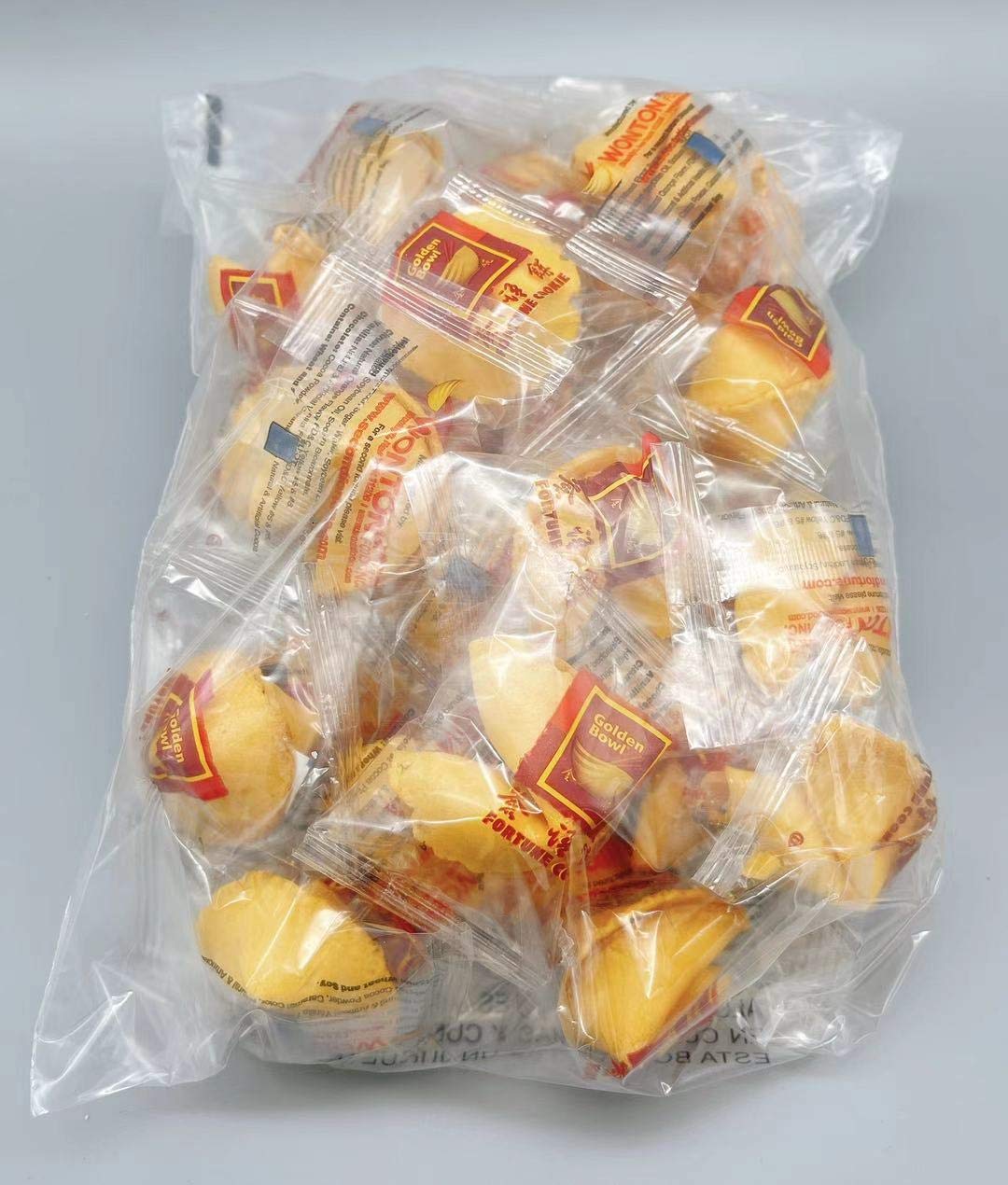 Golden Bowl 30 Pieces Individually Wrapped Traditional Fortune Cookie