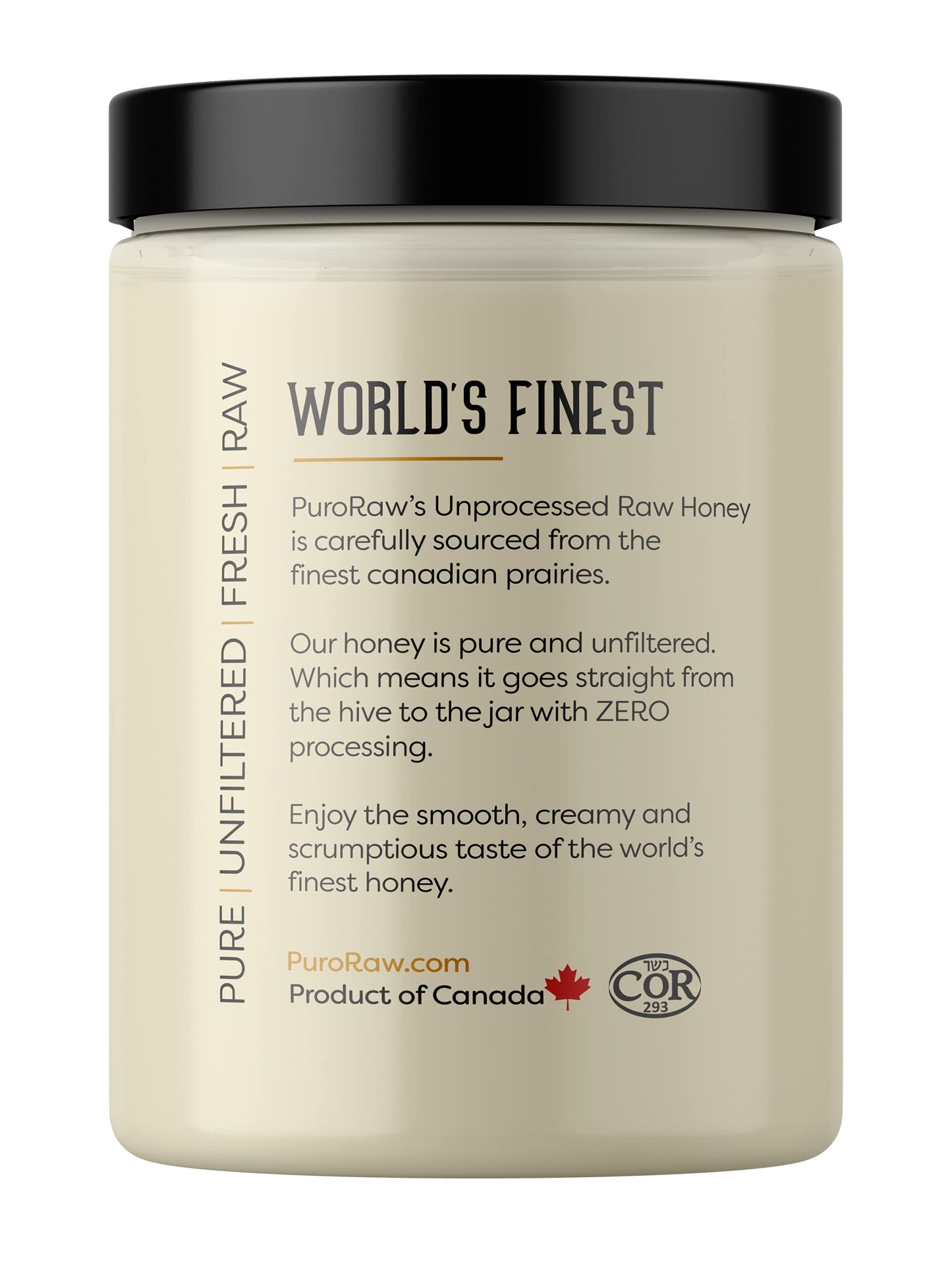 Raw Honey, 2.2 lb. White Honey, Raw Unfiltered Honey, Pure Honey, Natural Honey Raw Unfiltered, White Raw Honey from the Canadia