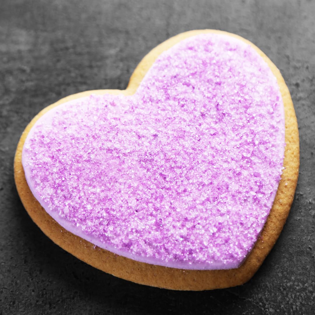 GranAroma Sanding Sugar, Decorative for Cookies & Sweets, 1.1 Pound, Purple