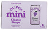 OLIPOP Minis Prebiotic Soda Pop  Classic G  Pantry Pack Packed with Prebiotics  Fiber  and Botanicals  Gluten Free  Vegan  GMO Free  7.5oz (6-Cans)