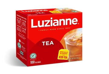 Luzianne Iced Tea Bags, Unsweetened, 400 Tea Bags (4 Boxes Of 100 Count Pack), Specially Blended For Iced Tea, Clear & Refreshin