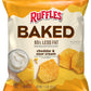 SUPERDEALS Baked Ruffles Cheddar & Sour Cream Chips, 1.125 Ounce (Pack of 12) with Mystery Gift