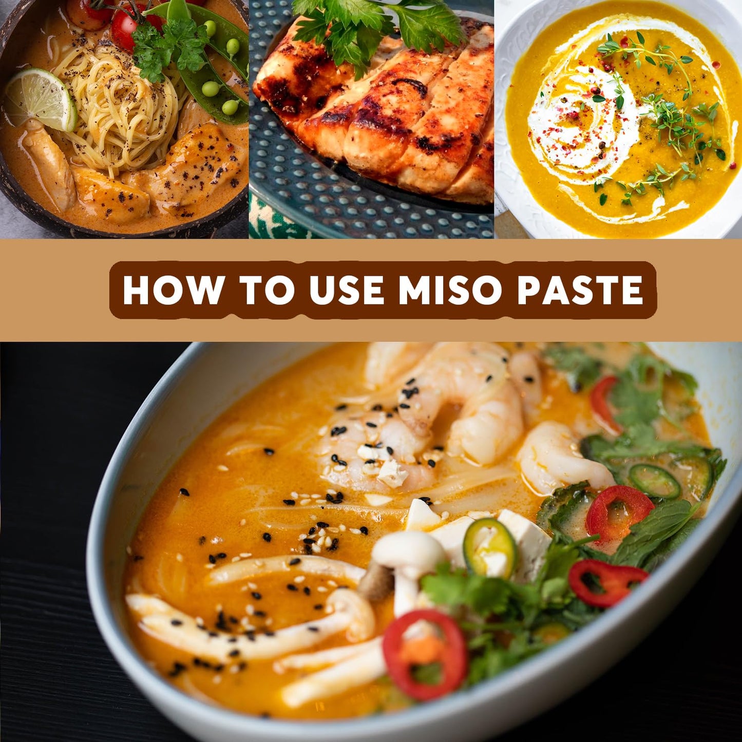 Yuho Organic Shiro White Miso Paste 100% Organic Soybean And Rice, No Gmo, Non-Msg, Japanese Style Instant Miso Soup, Gluten Fre
