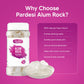 PARDESI Natural White Alum Crystal Rock - 270g | Potassium Alum for Cooking, Pickling, Water Clarification, DIY Crafts