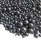 Eastron Edible Black Pearl Sugar Sprinkles Candy Mixing Size Baking Cake Decorations Cupcake Toppers Cookie Decorating Celebrati
