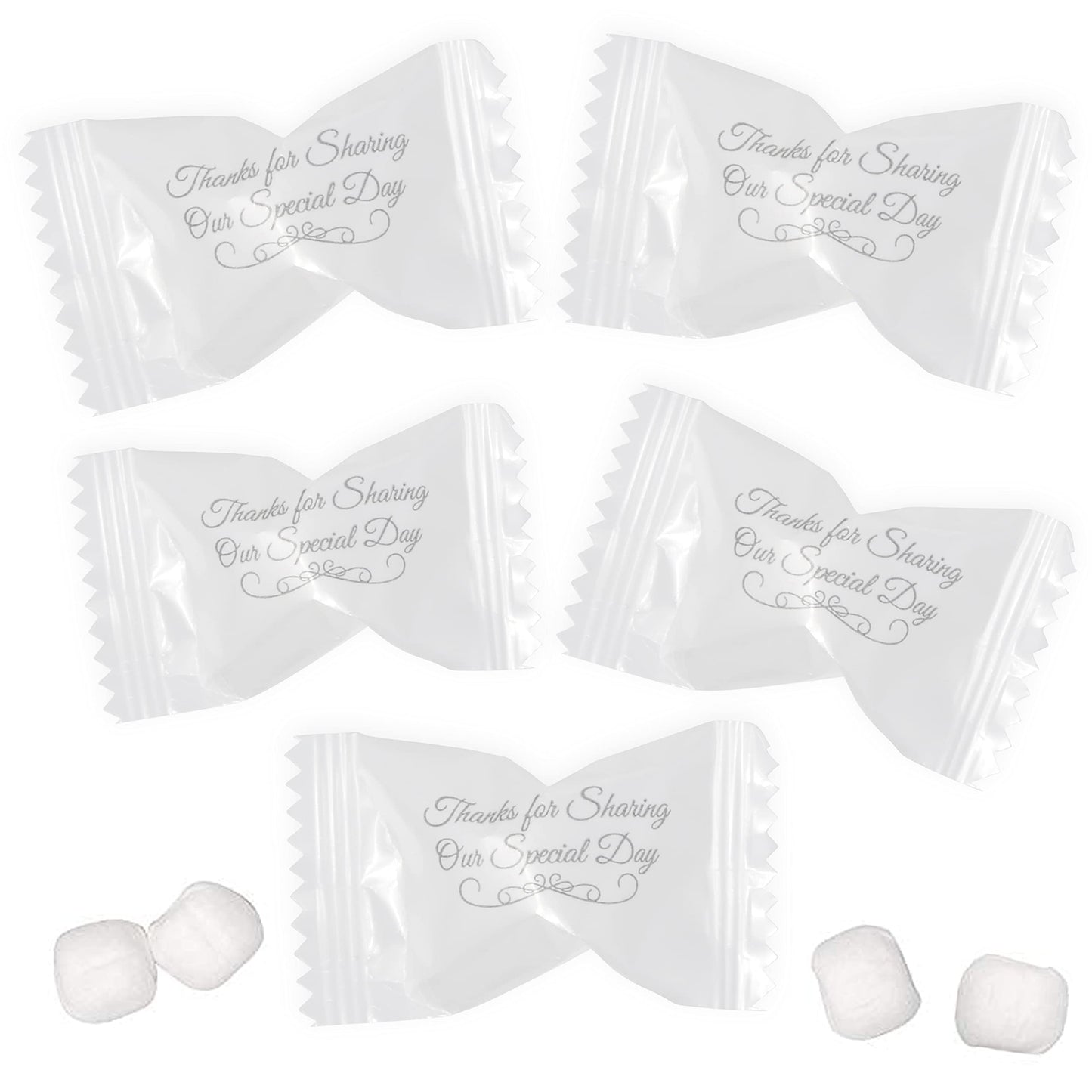 Gift Boutique Wedding Butter Mints Candy Bags 100 Count Mint Candies 13 Oz Thanks For Sharing Our Day Guests Treats Party Favors