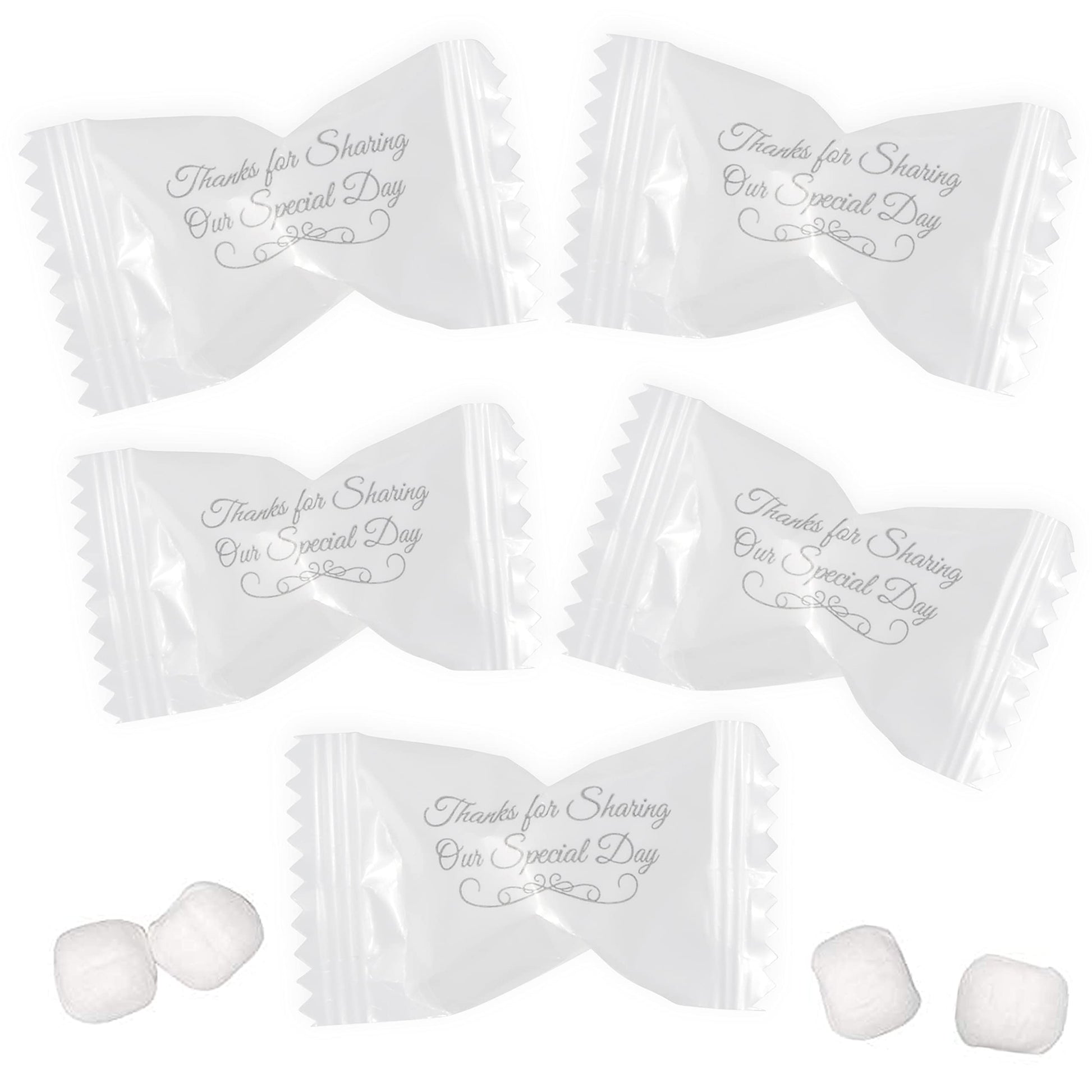 Gift Boutique Wedding Butter Mints Candy Bags 100 Count Mint Candies 13 Oz Thanks For Sharing Our Day Guests Treats Party Favors