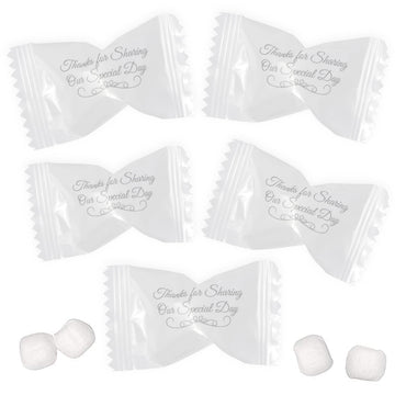 Gift Boutique Wedding Butter Mints Candy Bags 100 Count Mint Candies 13 Oz Thanks For Sharing Our Day Guests Treats Party Favors