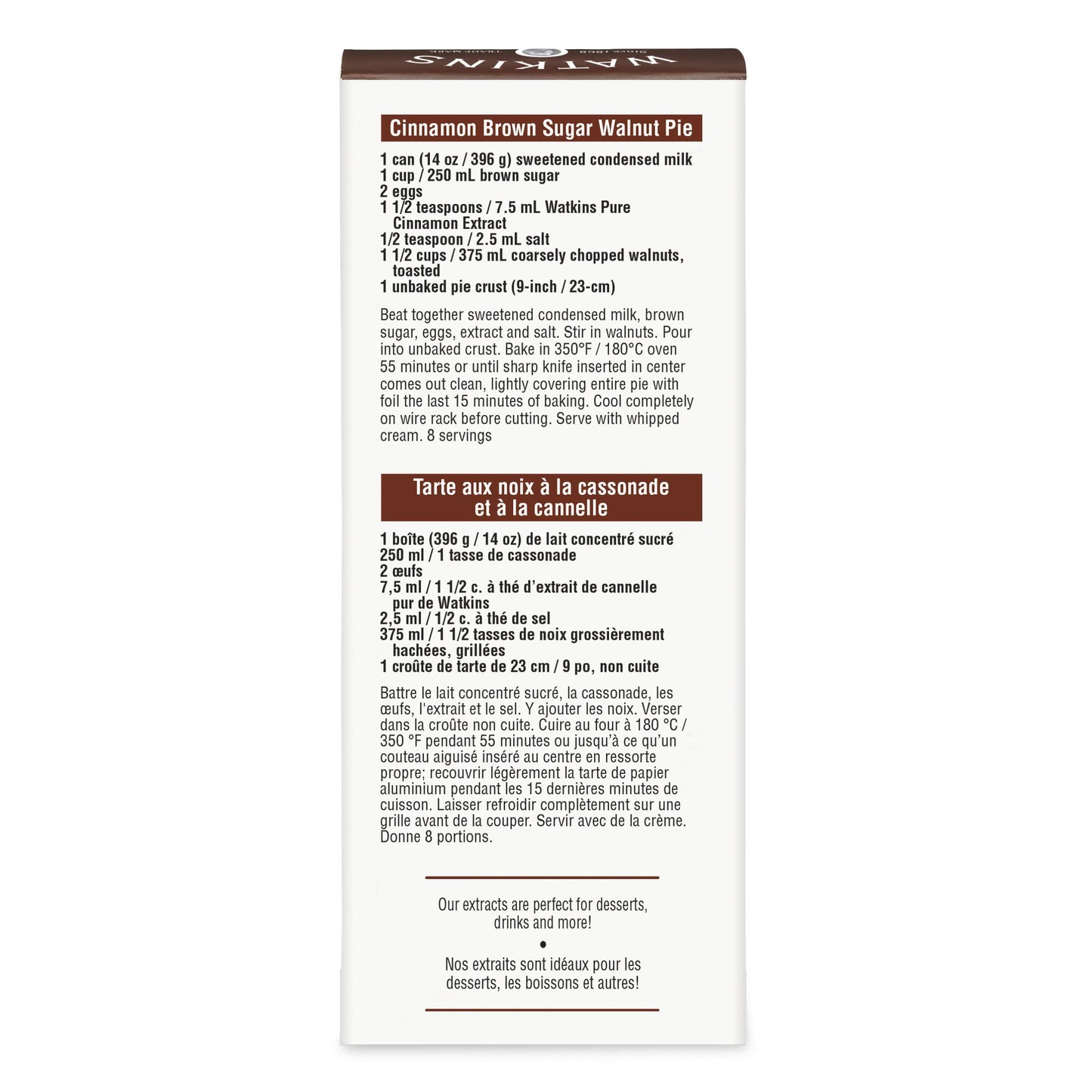 Watkins Pure Cinnamon Extract, Non-GMO, Kosher, 2 oz Bottle, 1-Pack