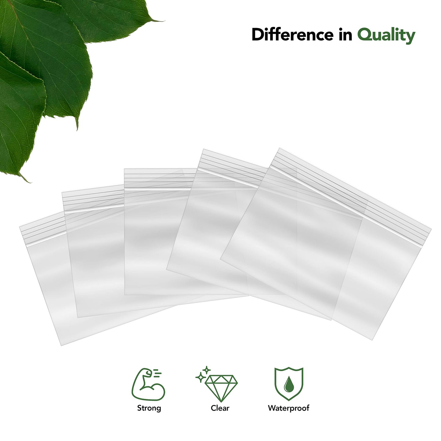 Seal Fresh Pint Zip Bags - 7X5 Inches (1000 Count), 2 Mil - Clear Plastic Reclosable Ldpe Poly Baggies With Resealable Lock Seal