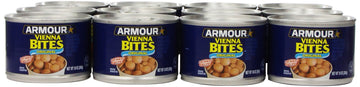 Armour Star Vienna Sausage Bites, Original Flavor, Canned Sausage, 10 Oz (Pack Of 12)