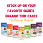 SUZIES Organic Brown Rice Cake Thins, Low Sodium, Gluten-Free, 6 Pack, 4.9 Ounce