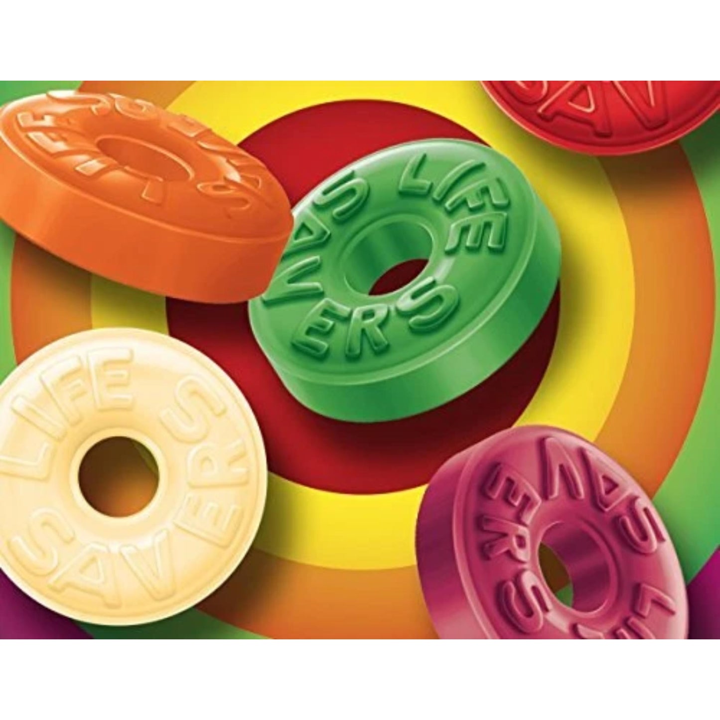 Lifesavers - Individually Wrapped Hard Candies - Gift Packs Of 3, 6.25 Oz. Bags By Lyzas Sweets &   (5 Flavor)