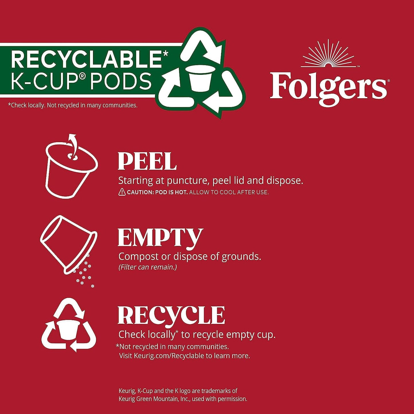 Folgers Breakfast Blend Mild Roast Coffee, 128 Keurig K-Cup Pods