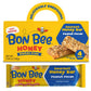 BON BEE Honey Bunchies All Natural Honey Bar - Natural Breakfast & Nutrition Bars for Healthy Energy & Fuel - Variety of Delicious Highlights & Perfectly Balanced, 4-1.4oz Bars