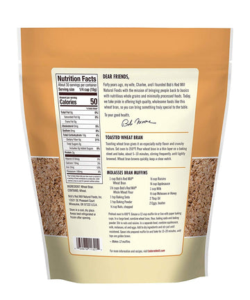 Bob s Red Mill High Fiber Wheat Bran, 16 OZ (Pack of 2)