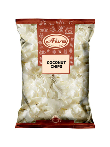 Aiva Unsweetened Raw Coconut Chips 3 LB Bulk | Premium Quality for Baking, Cooking & Snacking