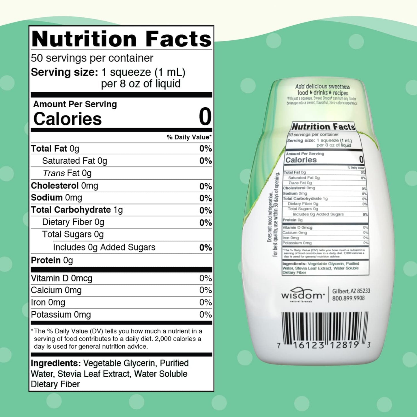 Sweetleaf Steviaclear Sweet Drops - Natural Stevia Liquid Sweetener, Squeezable Stevia Drops, No Bitter Aftertaste, Liquid Sugar