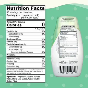 Sweetleaf Steviaclear Sweet Drops - Natural Stevia Liquid Sweetener, Squeezable Stevia Drops, No Bitter Aftertaste, Liquid Sugar