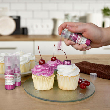 Brew Glitter - Neon Pink (4G 1X Mini Pump) Edible Glitter For Desserts, Beverages, Cupcakes, Cake Pops And Cookies By Bakell