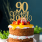 90 Years Loved Cake Topper, Cheers To 90 Years, 90Th Birthday Cake Topper, 90Th Wedding Anniversary Cake Topper, 90Th Anniversar