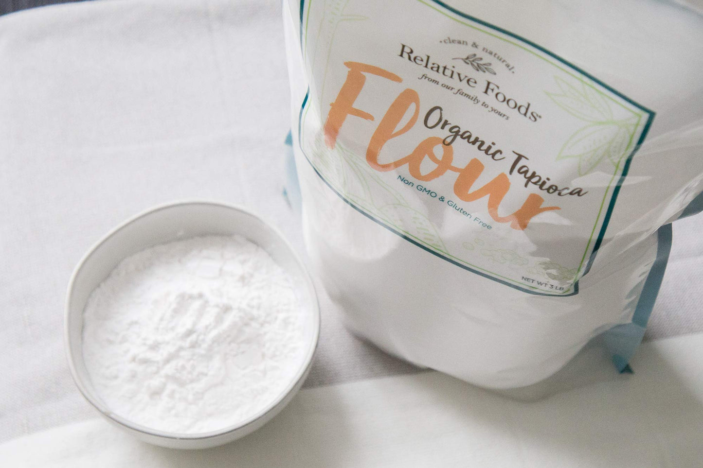 Organic Tapioca Flour (3lbs.) - Natural Food Thickener for Soups, Sauces, & Pies - Non-GMO, Vegan, Allergan & Gluten Free Tapioc