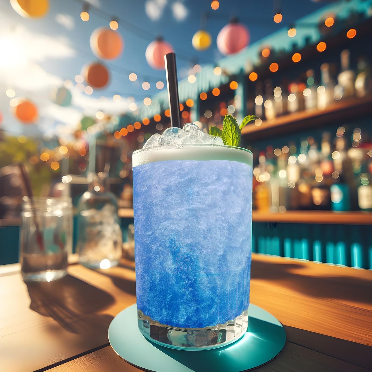 Bakell - Neon Blue Tinker Dust (5G, 1X Jar) Edible Glitter For Food, Desserts, And Beverages!