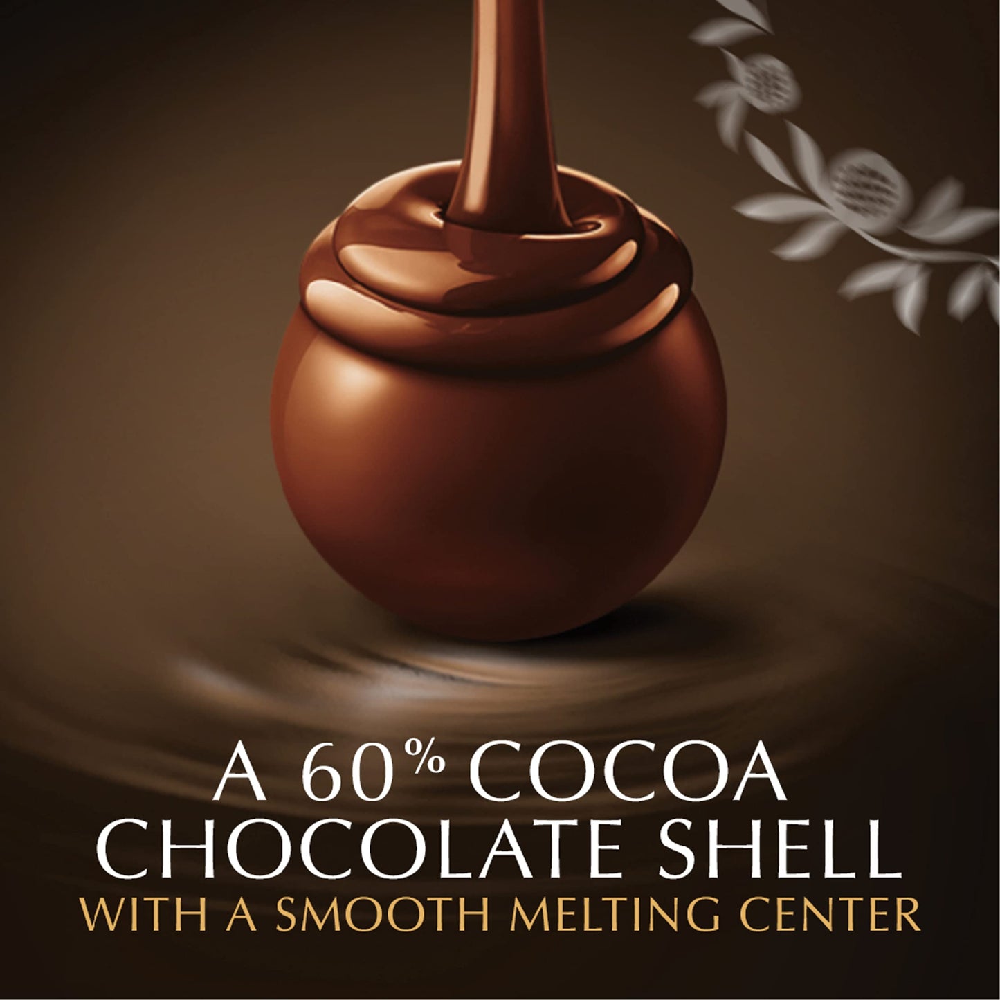 Lindt Lindor 60% Extra Dark Chocolate Truffles, 5.1 Ounce (Pack Of 6)