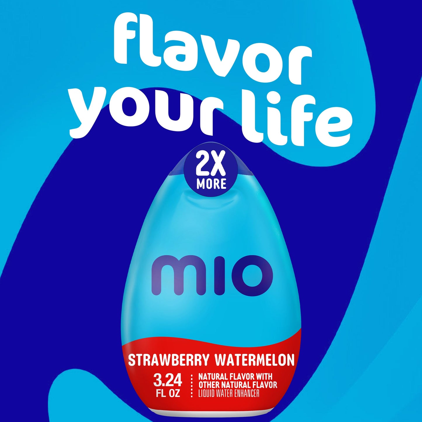 Mio Strawberry Watermelon Liquid Water Enhancer, 2X More, 3.24 Fl Oz Bottle, As Seen On Tiktok
