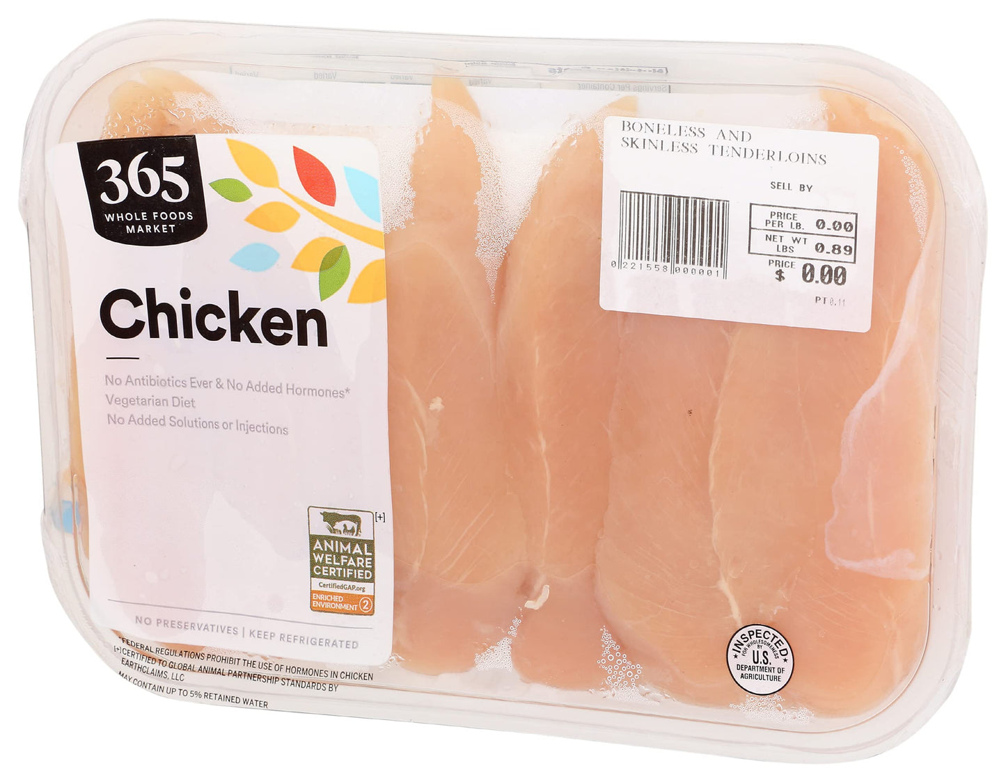 365 By Whole Foods Market, Chicken Breast Tenderloin Tray Pack Step 2