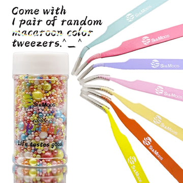 Se Si&Moos Rainbow Pearl Sprinkles For Cake Decorating Rainbow Sprinkles Edible Pearls For Cake Decorating Edible Sugar Pearls 3