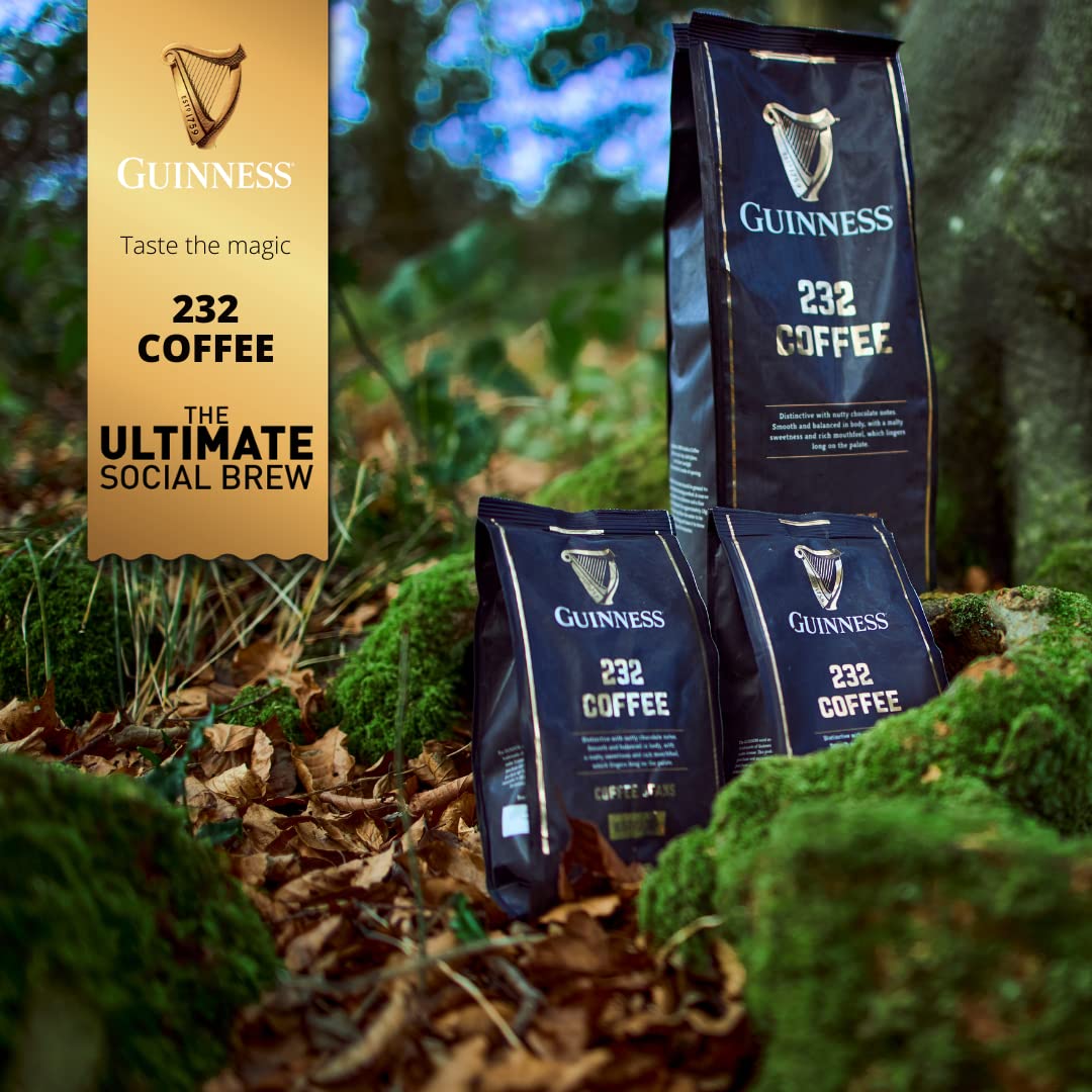Limited Availability, Limited Edition Guinness Coffee 232 Brew By Tiki Tonga Coffee Roasters. Roasted In The United Kingdom (Ground/Filter) 8 Ounces (227Grams)