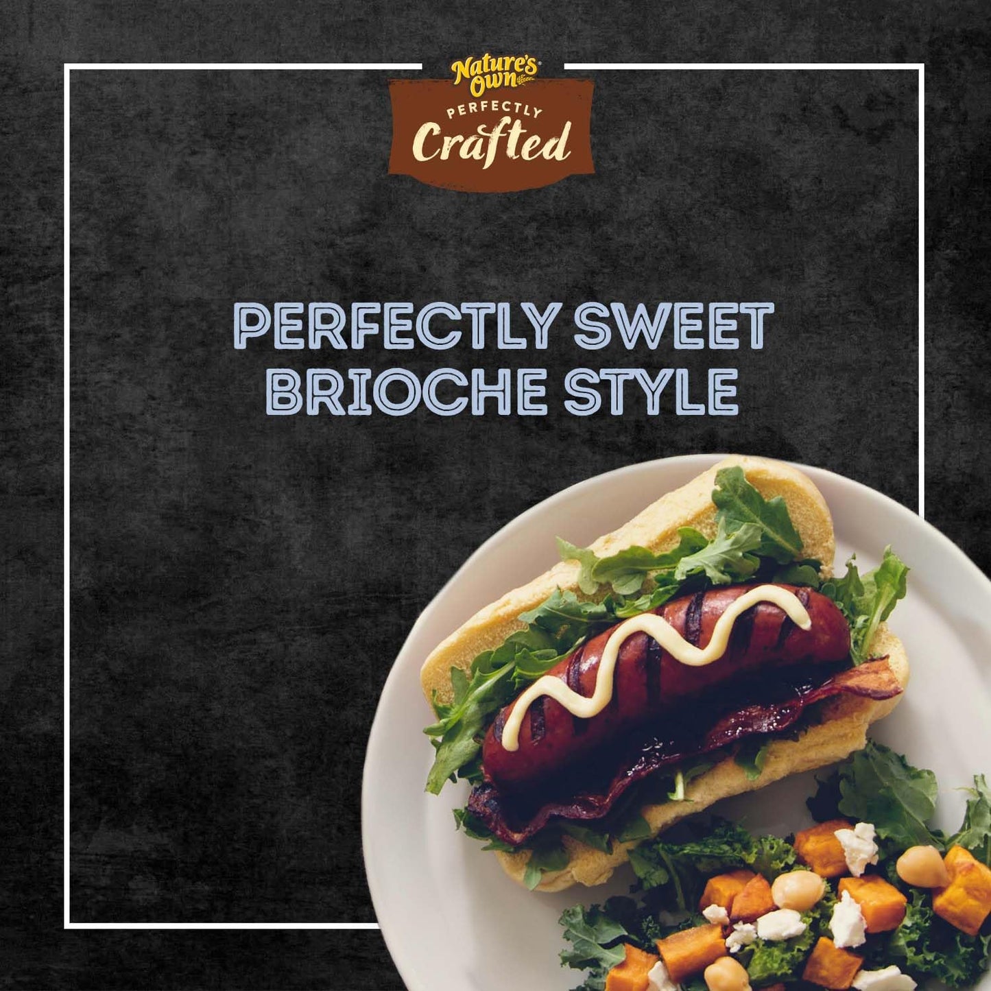 Natures Own Perfectly Crafted Brioche Style Hot Dog Buns  Non-GMO Hot Dog Rolls  8 Count
