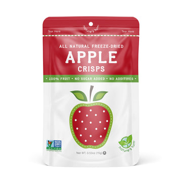 Nature'S Turn Freeze-Dried Fruit Snacks, Apple Crisps, Pack Of 12 (0.53 Oz Each)