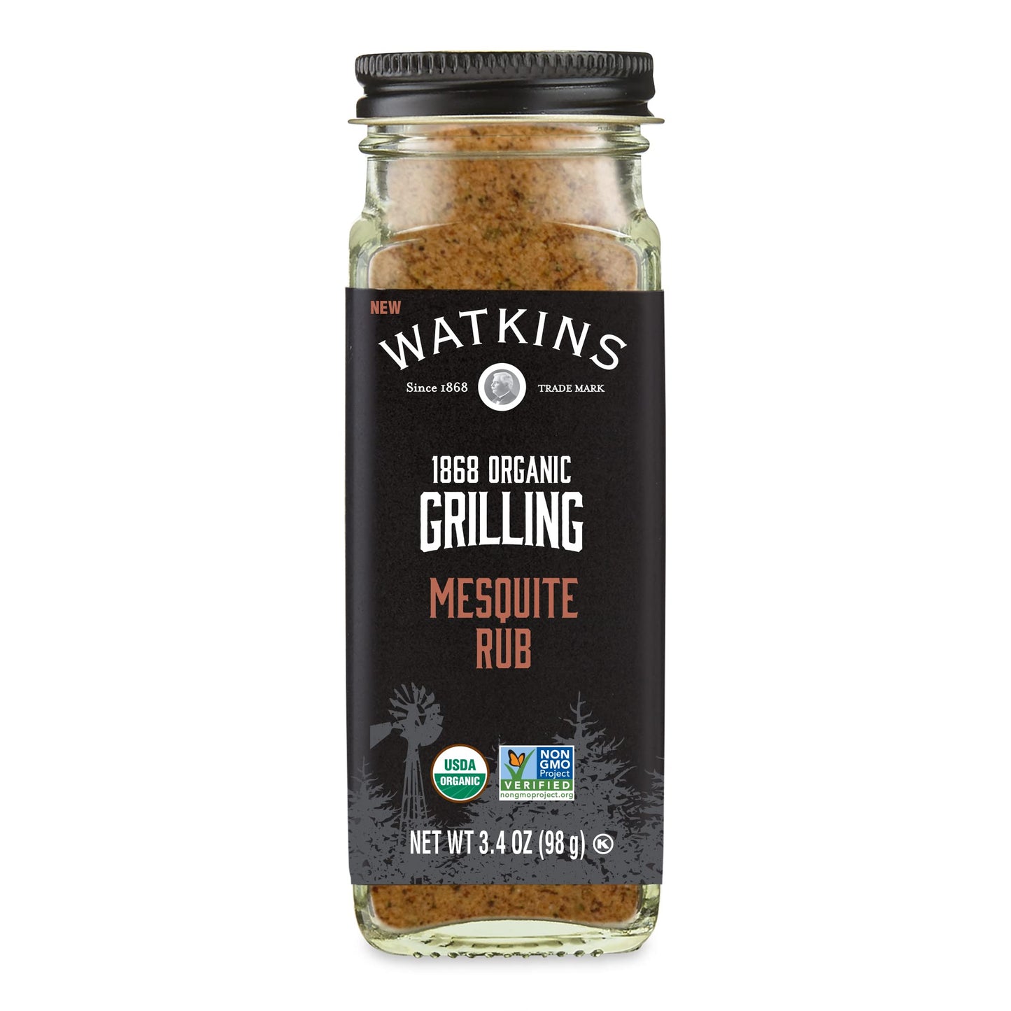Watkins Mesquite Rub, 3.4 oz., 1-Pack