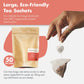 Big Heart Tea Co. Cup of Love Red Rose Tea Bags - Organic Herbal Decaf, 50 Pack, Zero Plastic Sachets