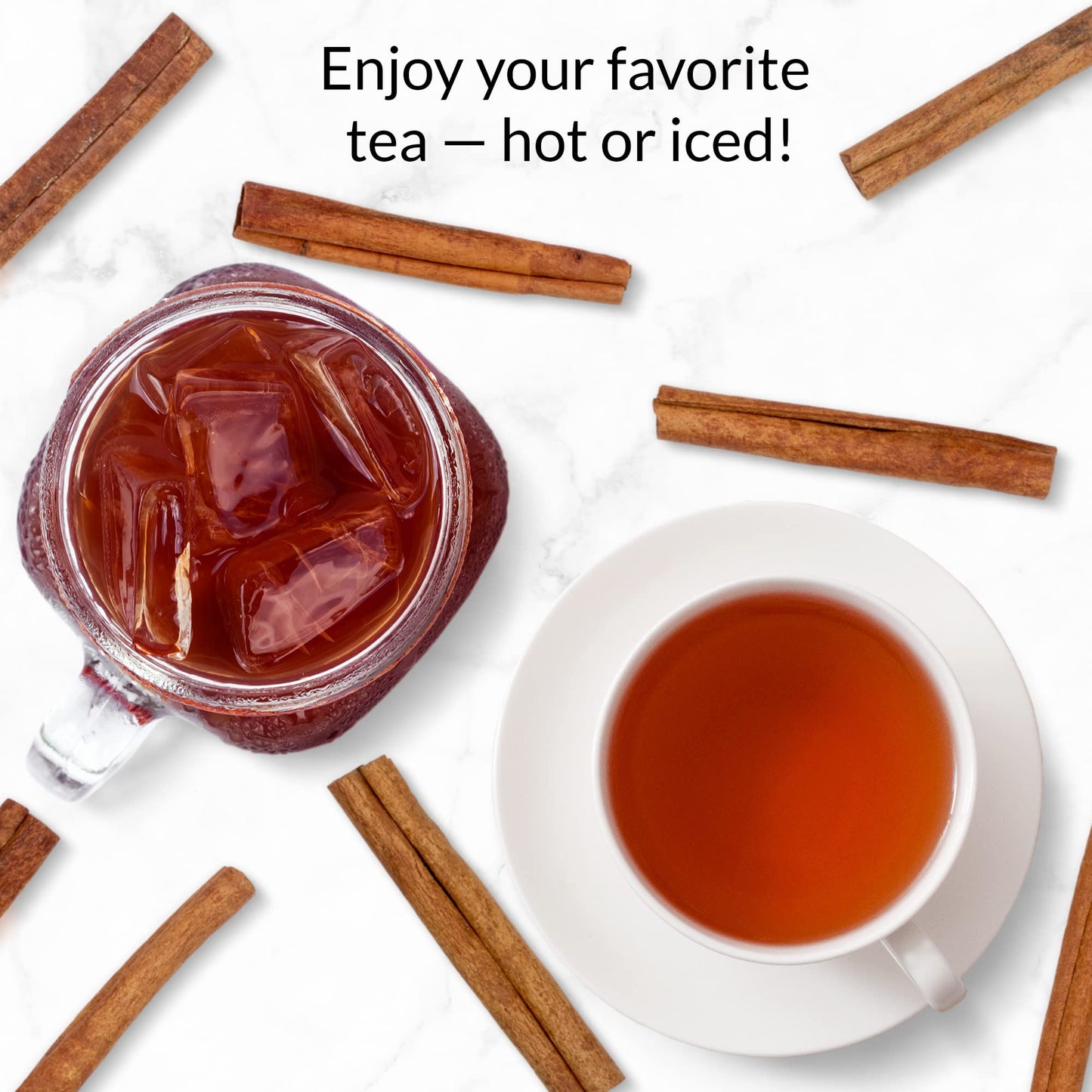 The Republic of Tea HiCAF Cinnamon Toast Black Tea, Premium High-Caffeine Blend, 50 Tea Bags