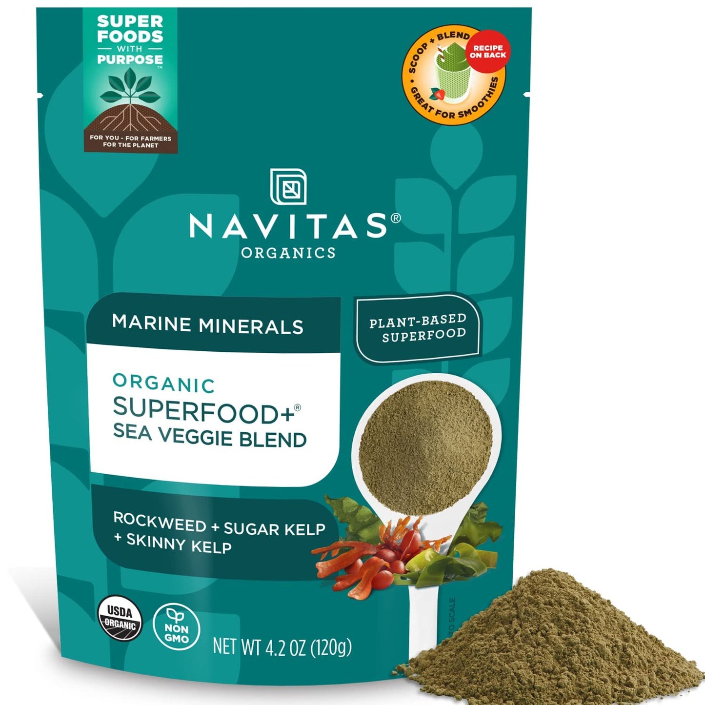 Navitas Organics Organic Sea Veggie Blend Superfood Plus  4 OZ