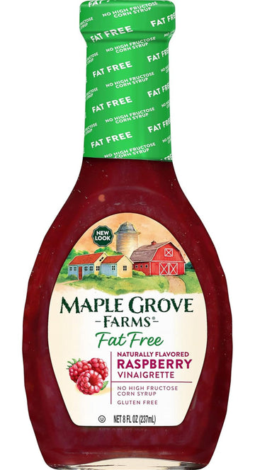 Maple Grove Farms Dressing Raspberry Vinaigrette Fat Free 8.0 Oz(Pack Of 3)