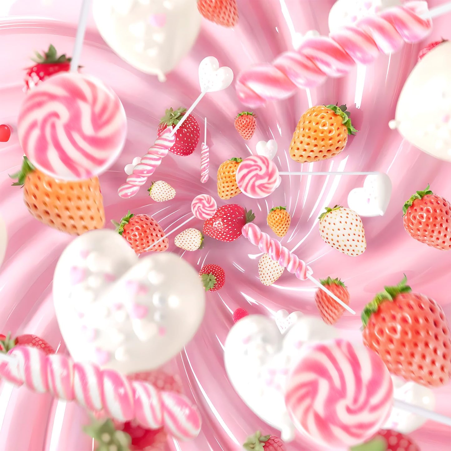 Pink Twisty & Swirl Lollipops 32 Pack (16 Swirl + 16 Twist), Baby Shower Candy Swirl Lollipop Individually Wrapped Suckers, Vale