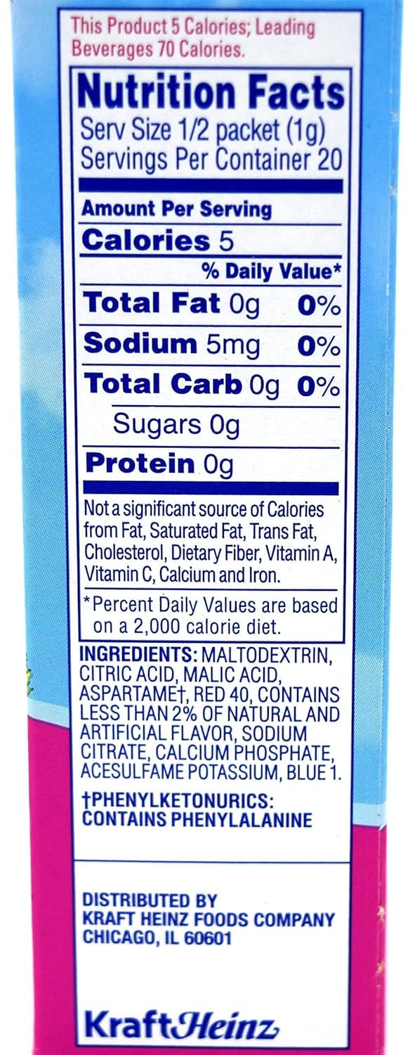 Crystal Light On The Go Raspberry Ice Drink Mix, 10-Packet Box (Pack Of 5)