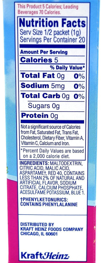 Crystal Light On The Go Raspberry Ice Drink Mix, 10-Packet Box (Pack Of 5)