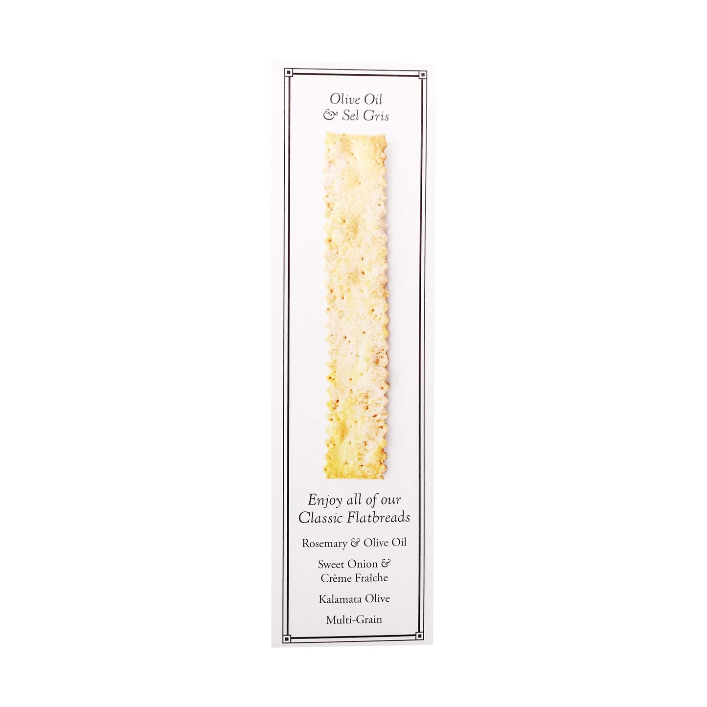 Rustic Bakery Sourdough Flatbread Olive Oil & Sel Gris, 6 Oz