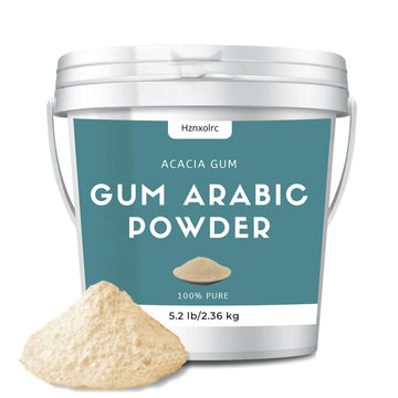 Hznxolrc Gum Arabic Powder, 100% Pure, 5.2 lb for DIY Watercolor Paints, Baking, and Craft Cocktails